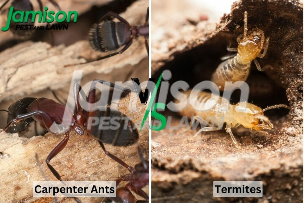 Carpenter ants vs termites