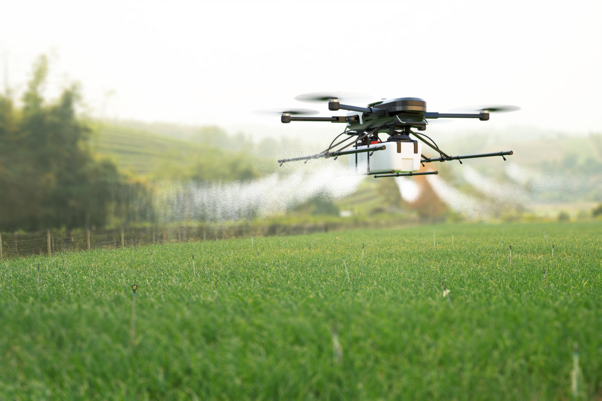 Drones for targeted pesticide application
